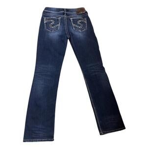 Silver Suki Straight Button Zip Casual Medium Wash Jeans Womens Size 26x32 Blue